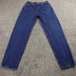VTG Levis Jeans Womens 12 Dark Blue Denim Pants 560 Loose Straight 90s Mom Y2K